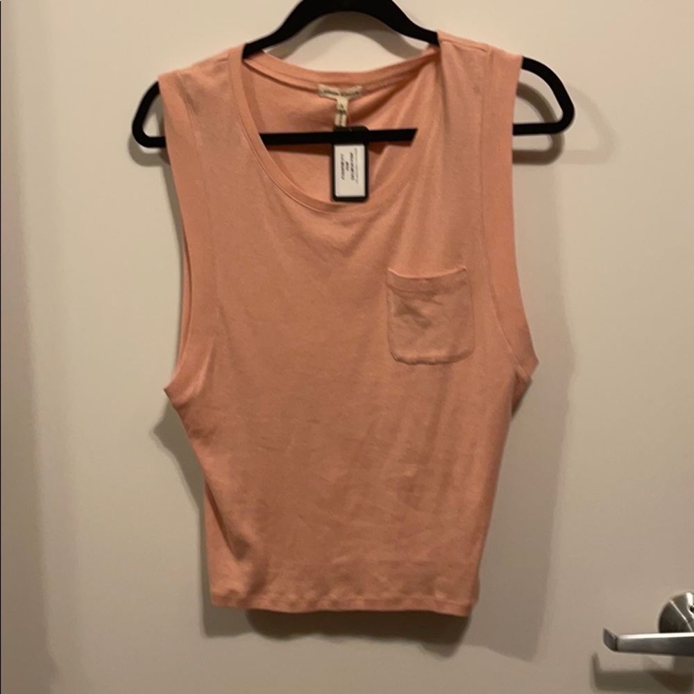 Salmon pink colored vest top w/pocket! Nordstrom